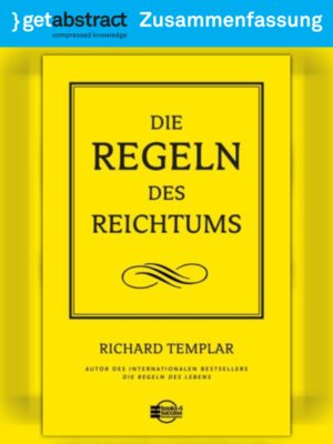 cover image of Die Regeln des Reichtums (Zusammenfassung)